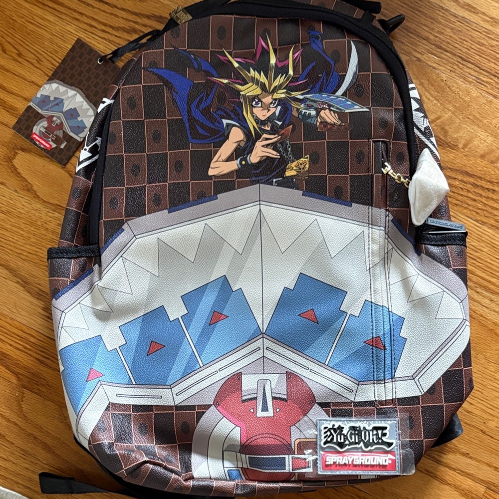 Sprayground Yu-Gi-Oh! Backpack - Brown, Blue, Red
